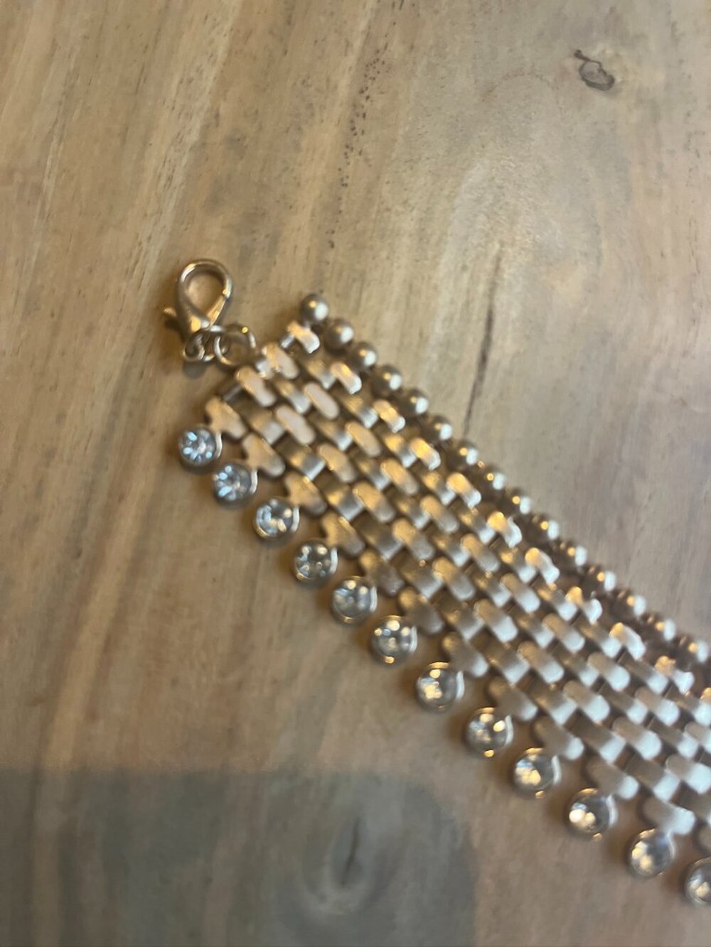 Crystal woven track necklace from Anthropologie - Picture 2 of 2